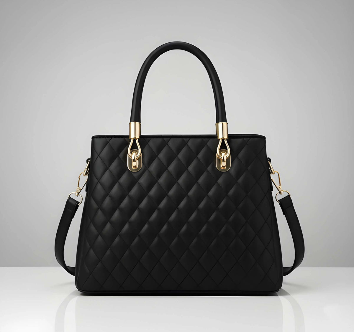 Stylish Ladies PU Leather Shoulder Handbag Premium Fashion Tote Bag with Spacious Multi-Compartment 4