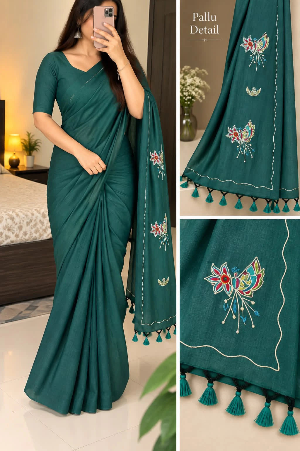 Handloom Khadi Cotton Saree 4