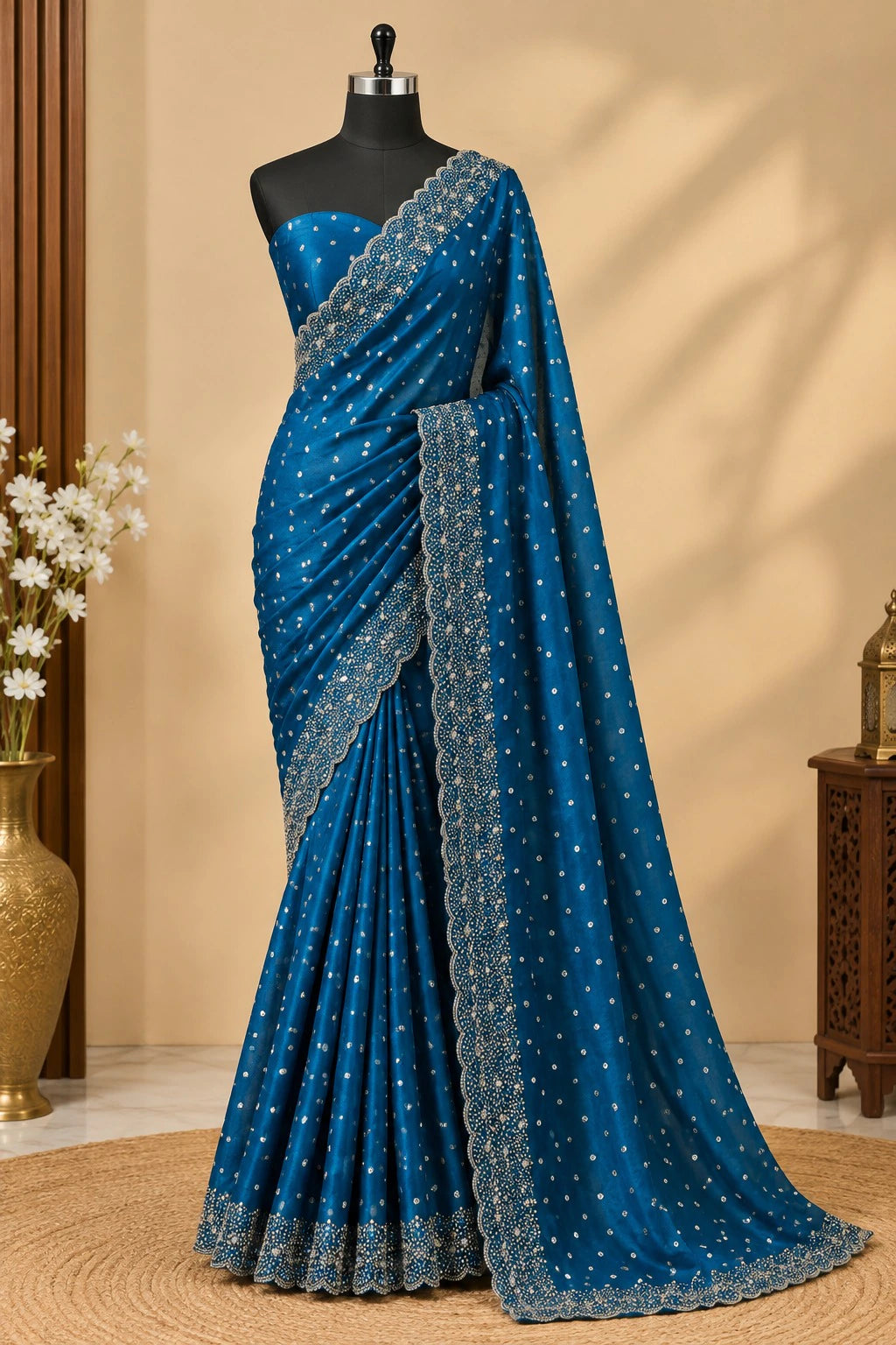 ❤️❤️Most Ever Gorgeous Space Silk Saree With Attractive Blouse Piece😍😍 7