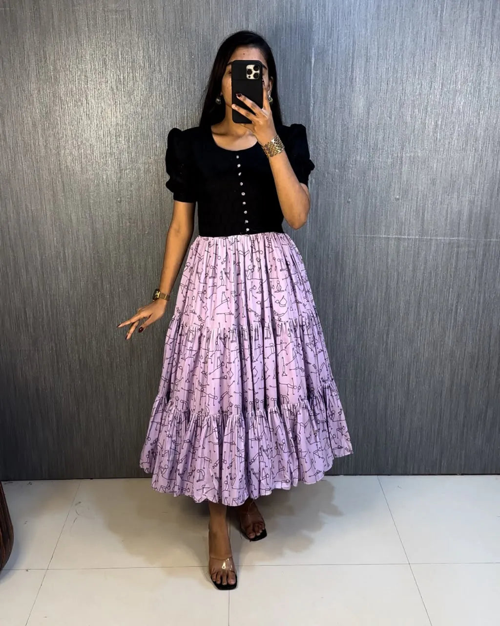 👑💜Premium Hakoba Muslin Designer Gown 💜👑 1