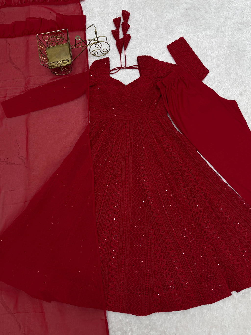 ❤️❤️Ready to Wear Fully Flaired Anarkali Set❤️❤️ 6