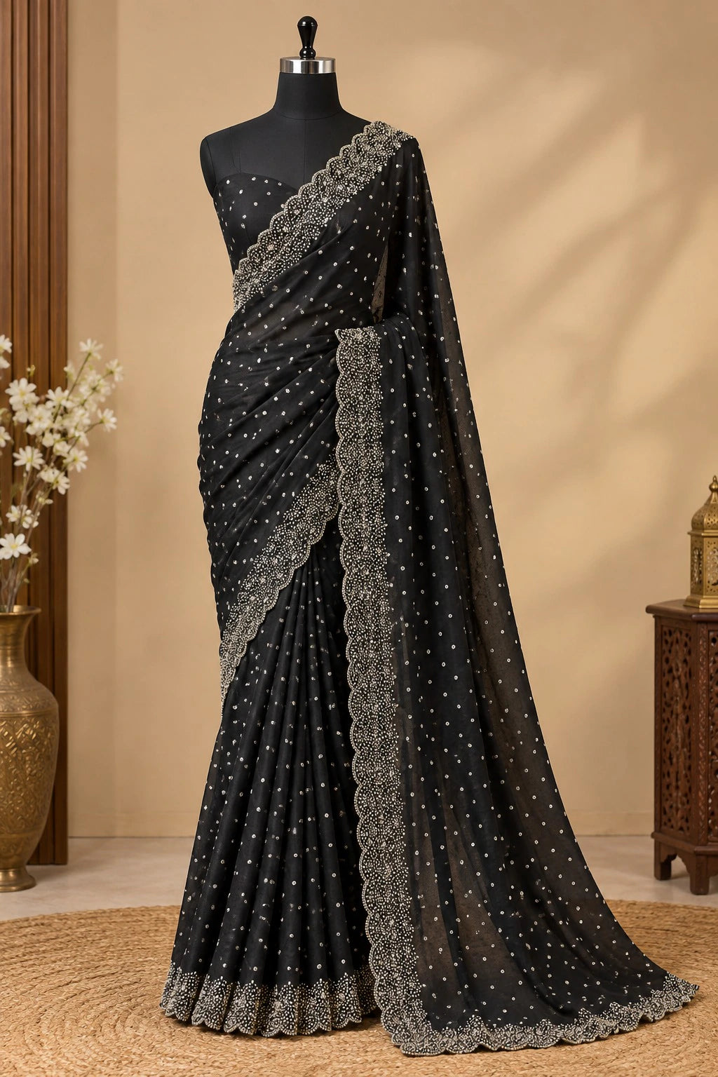❤️❤️Most Ever Gorgeous Space Silk Saree With Attractive Blouse Piece😍😍 6