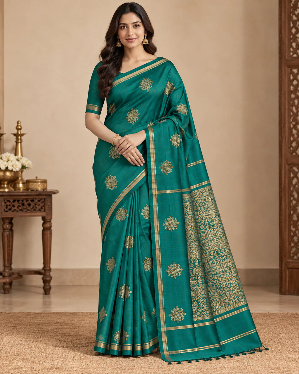 Soft Silk Saree with Blouse 1